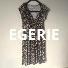 EGERIEノースリーブワンピース 花柄　フランス製