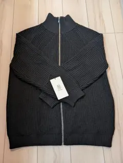 BATONER ドライバーズニット　ブラック　サイズ2 バトナー BATONER スーパー ハイツイスト ウール ドライバーズ