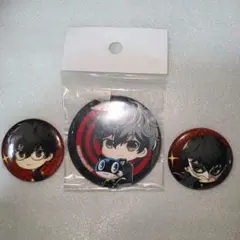 ペルソナ5　PERSONA5 缶バッジ 雨宮蓮　ジョーカー　三点セット