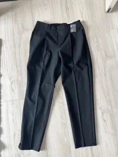 GU ウォッシャブルテーパードパンツZ ブラック Mサイズ 標準丈