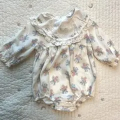 Cottoli コトリ　長袖ロンパース　リボン　80