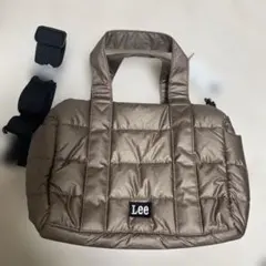 Lee ブラウン キルティング ショルダーバッグ ハンドバック 2way