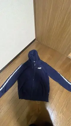 PUMA ネイビー フルジップパーカー