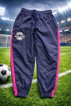 ATHLETA アスレタ キッズ ピステパンツ サッカー 140ネイビー×ピンク