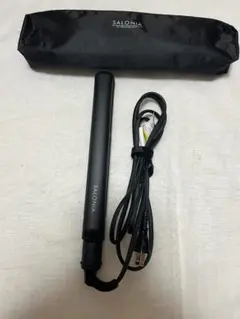 SALONIA サロニア ストレートヘアアイロン ブラック 専用ポーチ付き