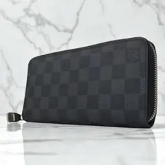 良品 ルイヴィトン ダミエ グラフィット ジッピーウォレット ヴェルティカル
