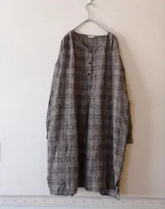 スタディオクリップ❋チェックリネンワンピース