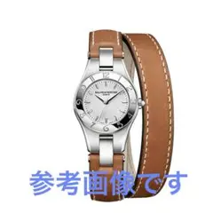 Baume & Mercier リネア　替え　レザーベルト　二重巻き　アイボリー