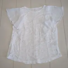 Riche glamour ホワイトレースTシャツ Mサイズのサムネイル