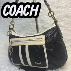 coach ショルダーバッグ肩掛けキルティングヘリテージ　ワンショルダー y2k