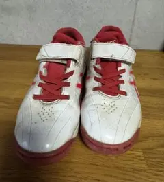 ASICS 野球　トレーニングシューズ 21センチ ホワイト/レッド