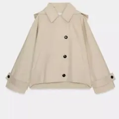 撥水加工入りショートトレンチコート　Sサイズ