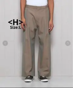 ＜H＞CHAMBRAY 1P WIDE PT/パンツ [L]