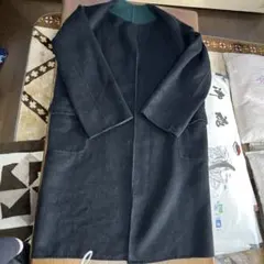 ダークグリーン ロングコート FREEサイズ