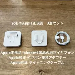 新品・未使用iPhone純正変換アダプタ付き！iPhone 純正付属品 イヤホン