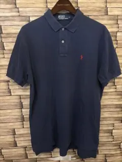POLO RALPH LAUREN 定番ネイビーポロシャツ BSR L