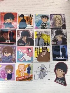 名探偵コナン　シールセット　15枚　バラ売り可 名探偵コナン　赤井カード　1枚