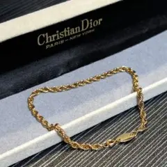 Christian Dior K14KTFゴールド ブレスレット 極美品
