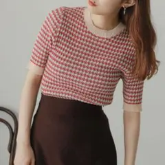 SENSE OF PLACE　マルチカラーコンパクトセーター