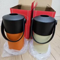 よ*ー様 CAMP 水筒 オレンジ クリーム 2個セットのサムネイル