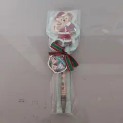ディズニーシー　ダッフィー　メモ帳　ボールペン　サンタクロース