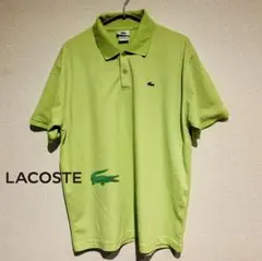 ラコステ LACOSTE フランス製 半袖 ポロシャツ サイズ6 黄緑 グリーン