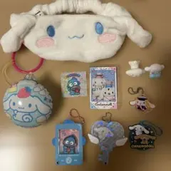 シナモロール盛り合わせ アクリルキーホルダー他 4個セット＋おまけハンギョドン