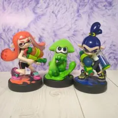 スプラトゥーン　amiibo ガール　ボーイ　イカ　3体セット