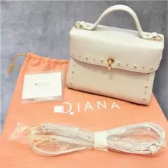 DIANA スタッズ付きハンドバッグ
