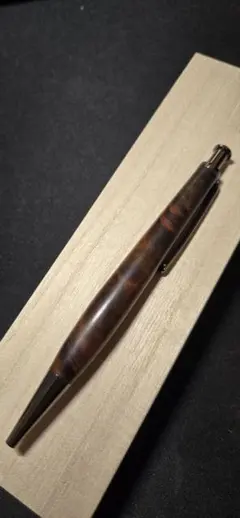 金杢犀　バーズアイローズウッド極上　木軸　シャーペン 金杢犀 バーズアイローズウッド極上 木軸 シャーペン