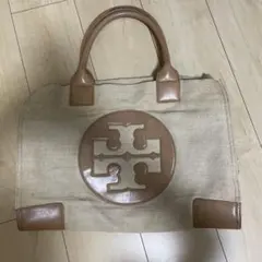 TORY BURCH キルティングトートバッグ ボルドー A4サイズ マチ付き