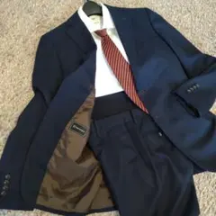 P.S.FA ビジネススーツ　ネイビー　ストライプ　Y5 170cm M相当
