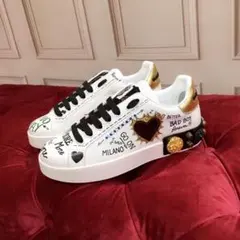 ユニークデザイン スニーカー ホワイト