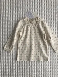 小花柄着心地良いベビーカバーオール80cm