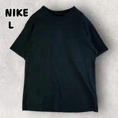 NIKE ナイキ 半袖Tシャツ センターロゴ 刺繍ロゴ ブラック L