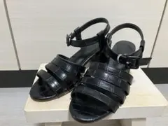 アズール ブラックストラップサンダル 23.5cmのサムネイル