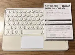3coins　Bluetoothホワイトキーボード トラックパッド付き