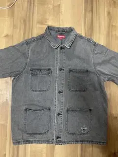 Supreme 22ss Denim Chore Coat ブラック　L