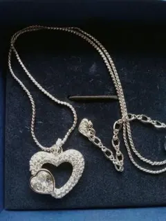 【新品】スワロフスキー　ハート　ネックレス