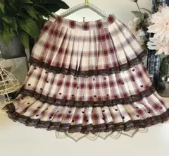 ミルフィーユクローゼット　スカートチェック　S