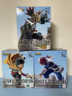 ヒロアカ　フィギュア XrossLink 轟焦凍 爆豪勝己 緑谷出久