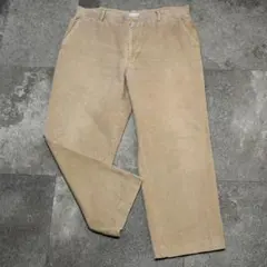 古着 太畝 コーデュロイパンツ ワイドパンツ ベージュ スラックス