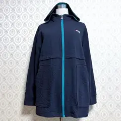 FILA フィラ ネイビー 刺繍 パーカー フーディ