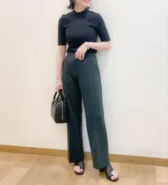 UNIQLO ドライスウェットトラックパンツ M グリーン レディース ユニクロ
