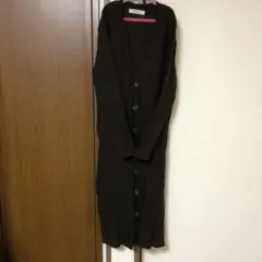 ナノユニバース　ロングカーディガン　ブラウン