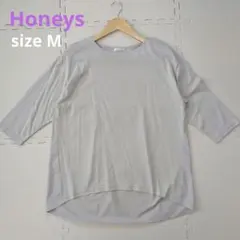 Honeys CINEMA CLUB 七分袖カットソー グレー Mサイズ
