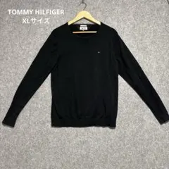 TOMMY HILFIGER クルーネック　ロゴ　リブ編　肌触り最高　大きい