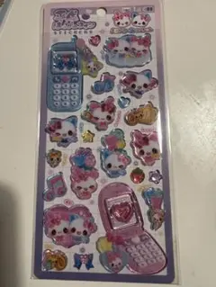 平成はっぴーフォン　ステッカー　シール　まじかるみゅーちゃん　フワフワらびちゃん