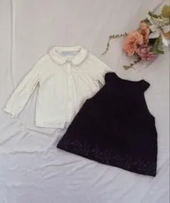 タルティーヌエショコラ ワンピース セット フォーマル　入園式　M（80-90）