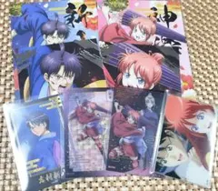 銀魂　吉原大炎上　クリアシートコレクション＆アニメイト特典など　(神楽、新八)